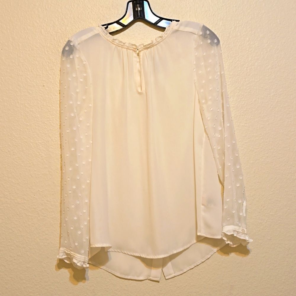 ANTHROPOLOGIE‎ HD In Paris sheer blouse size 6
